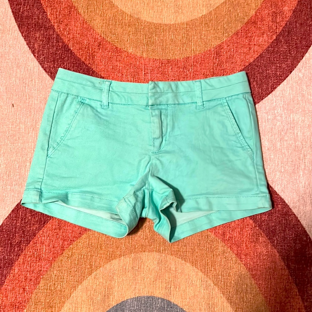 Harper Mint Green Denim Shorts